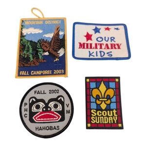 Y2K Boy Scouts Of American 4 Activity Event Patches Badges